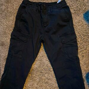 Black cargo pants